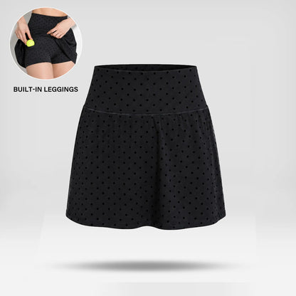 Textured Zip-Up Track Jacket with Matching Shorts/Skirt
